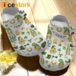 St Patricks Day Irish Luck Gnome Pattern Crocband Crocs