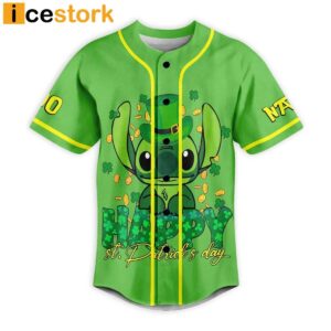 Stitch Lucky To Be Me Baseball Jersey