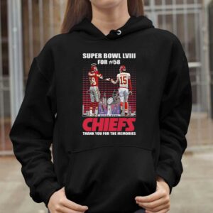 Super Bowl Lviii For 58 Chiefs Thank You For The Memories Shirt