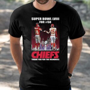 Super Bowl Lviii For 58 Chiefs Thank You For The Memories Shirt
