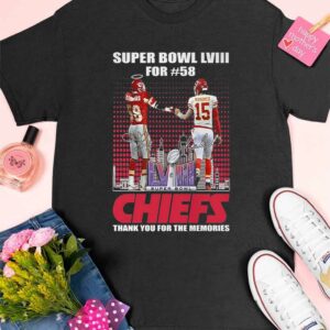 Super Bowl Lviii For 58 Chiefs Thank You For The Memories Shirt