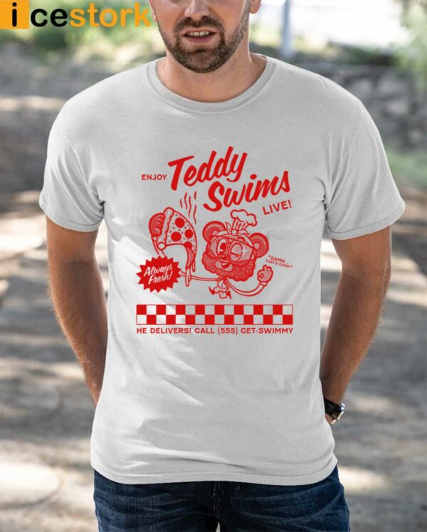Teddy Swims Swimmy Pizza Shirt