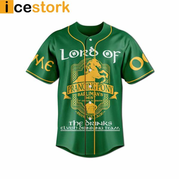 The Lord Of The Rings The Prancing Pony Custom Baseball Jersey