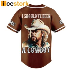 Toby Keith I Should've Been A Cowboy Custom Baseball Jersey