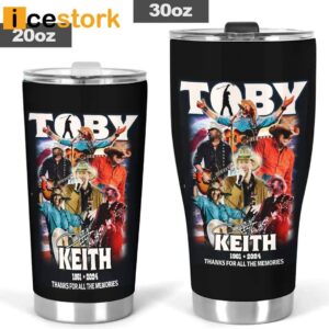 Toby Keith Rest In Peace Cowboy Tumbler