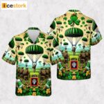 US Army 82nd Airborne Division St Patrick’s Day Hawaiian Shirt