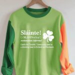 Women’s Slainte Print Long Sleeve Sweatshirt