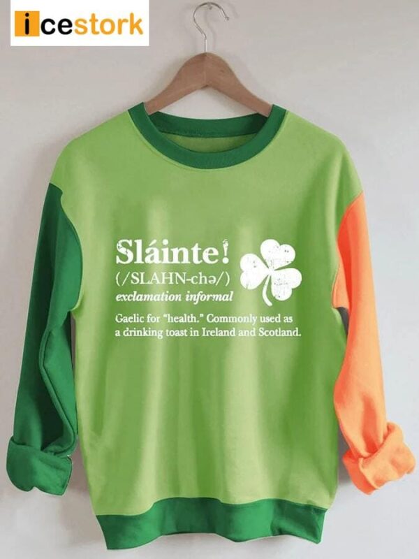 Women’s Slainte Print Long Sleeve Sweatshirt