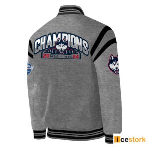 2024 Big East Tournament Champions Uconn Men's Basketball Baseball Jacket