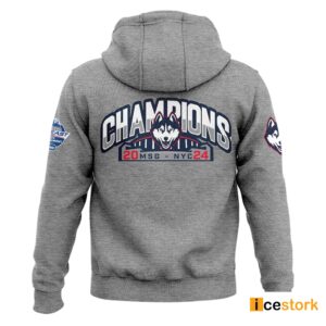 2024 Big East Tournament Champions Uconn Men's Basketball Hoodie