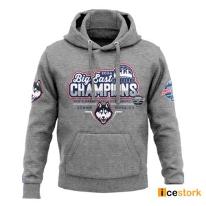 2024 Big East Tournament Champions Uconn Men's Basketball Hoodie