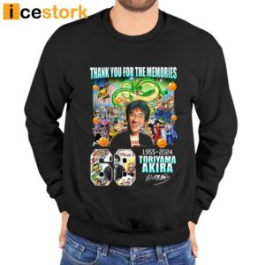 Akira Toriyama Thank You For The Memories Signature Shirt