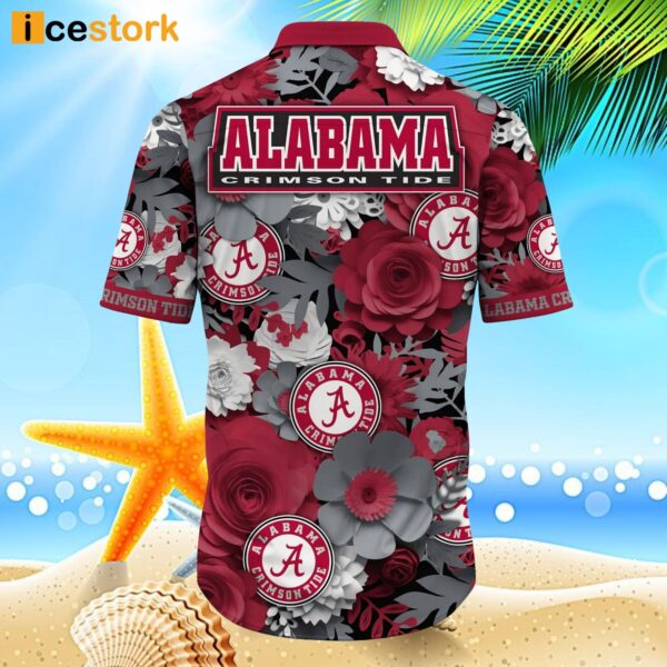 Alabama Crimson Tide NCAA1 Flower Hawaiian Shirt