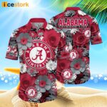 Alabama Crimson Tide NCAA1 Flower Hawaiian Shirt