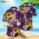 Albany Great Danes NCAA3 Flower Hawaiian Shirt