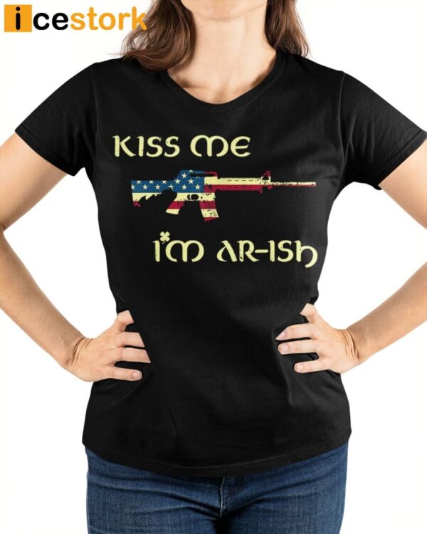America Flag Kiss Me I’m Irish T-shirt