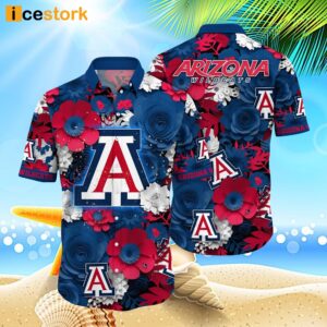 Arizona Wildcats NCAA3 Flower Hawaiian Shirt