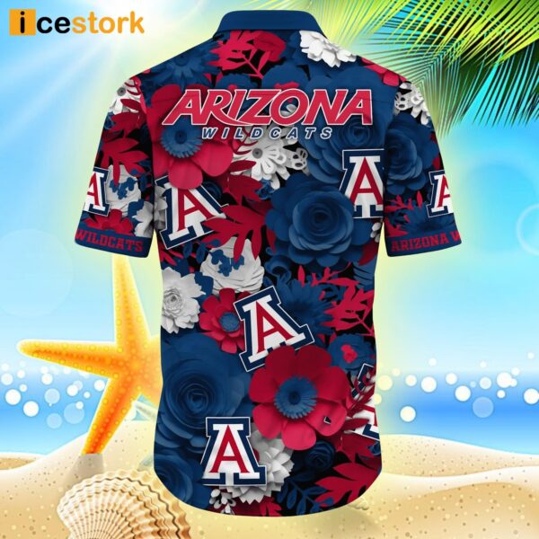 Arizona Wildcats NCAA3 Flower Hawaiian Shirt