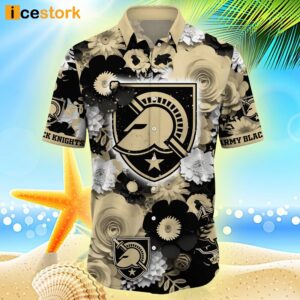 Army Black Knights NCAA3 Flower Hawaiian Shirt