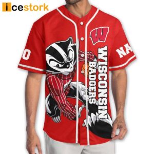 Badgers Go Badgers Baseball Jersey