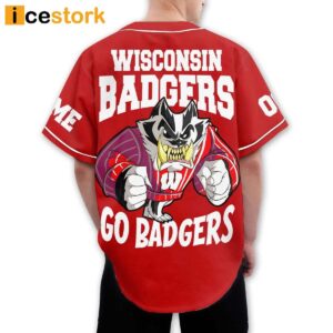 Badgers Go Badgers Baseball Jersey