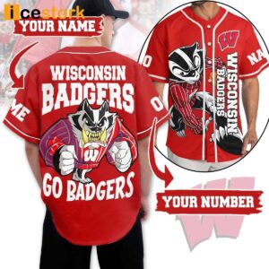 Badgers Go Badgers Baseball Jersey