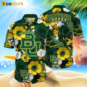 Baylor Bears NCAA2 Flower Hawaiian Shirt