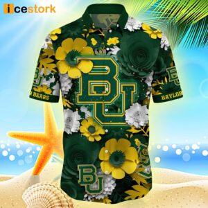 Baylor Bears NCAA2 Flower Hawaiian Shirt