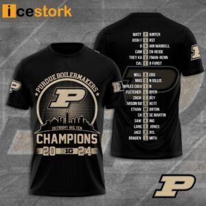 Boilermakers Men's Basketball Outright Big Ten Champions 2024 Shirt