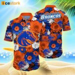 Boise State Broncos NCAA1 Flower Hawaiian Shirt