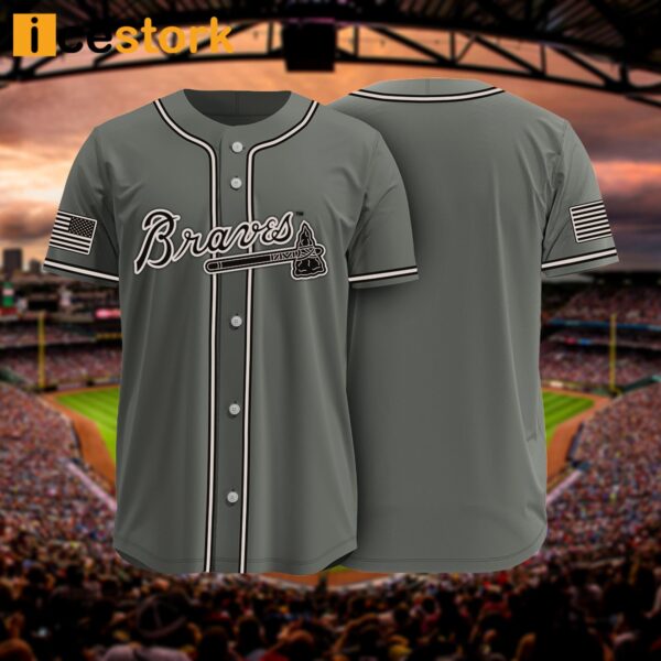 Braves Military Jersey Shirt Giveaway 2024