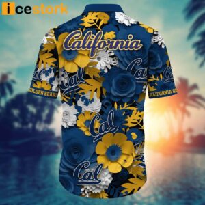 California Golden Bears NCAA3 Flower Hawaiian Shirt