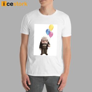 Carl Fredricksen Holding Balloons Shirt