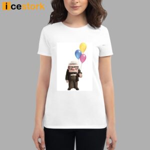 Carl Fredricksen Holding Balloons Shirt