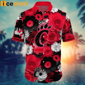 Cincinnati Bearcats NCAA3 Flower Hawaiian Shirt