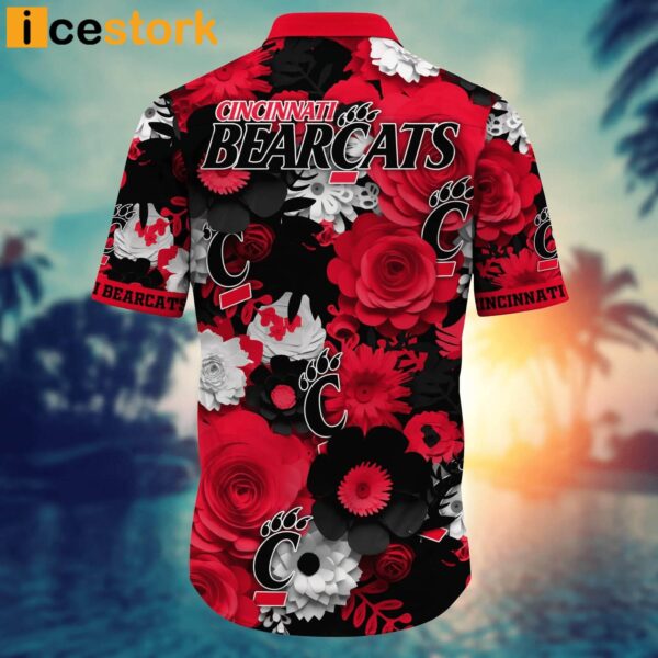 Cincinnati Bearcats NCAA3 Flower Hawaiian Shirt