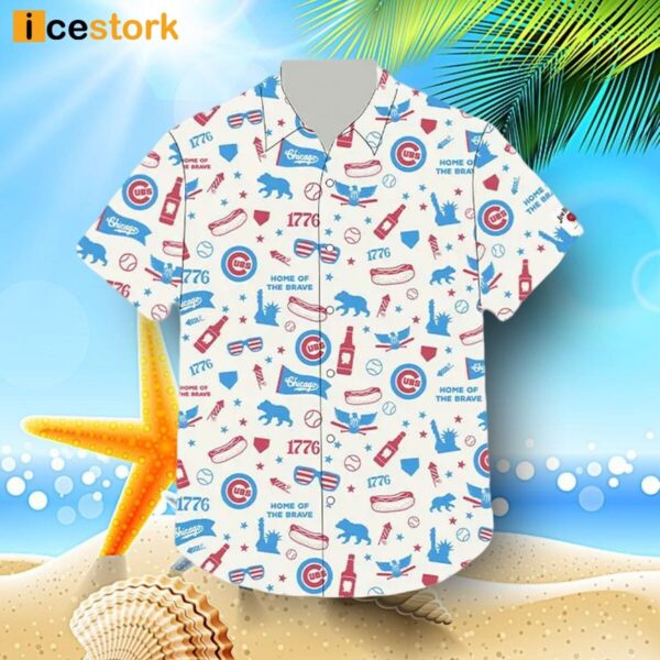 Cubs Red White And Cubbie Blue Hawaiian Shirt 2024 Giveaways