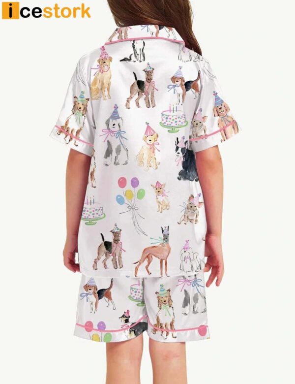 Cute Dog Girls Pajama Set