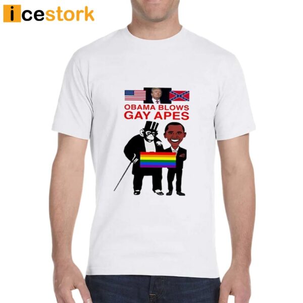 Donald Trump Obama Blows Gay Apes Shirt