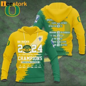 Go Ducks Pac 12 Men's Basketball Tournament Champions Shirt