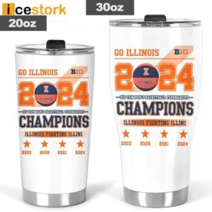 Go Illinois Big Ten Men's Basketball Tournament Champions Tumbler