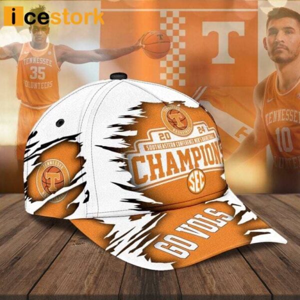 Go Vols Tennessee Southeastern Conference Men’s Basketball Champions Cap