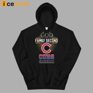 God First Family Second Then Cubs Basketball Shirt