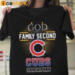 God First Family Second Then Cubs Basketball Shirt