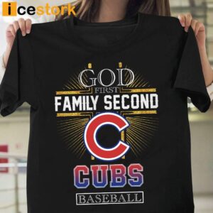 God First Family Second Then Cubs Basketball Shirt