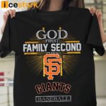 God First Family Second Then Giants Basketball Shirt