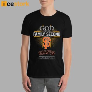 God First Family Second Then Giants Basketball Shirt