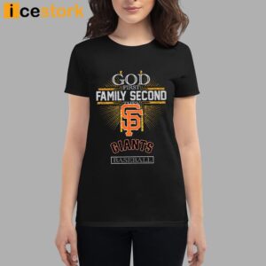 God First Family Second Then Giants Basketball Shirt