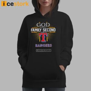 God First Family Second Then Rangers Basketball Shirt