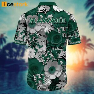 Hawaii Rainbow Warriors NCAA3 Flower Hawaiian Shirt